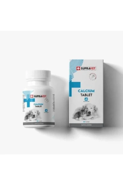 Supravet Calcium Kedi Ve Köpekler Için Kalsiyum Tablet 75 Adet ürün görseli 1