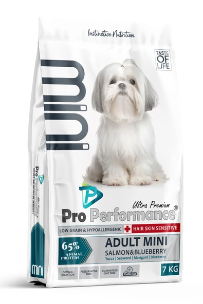 Pro Performance Yetişkin Mini Irk Somonlu ve Yaban Mersinli Köpek Maması 7 Kg ürün görseli 1