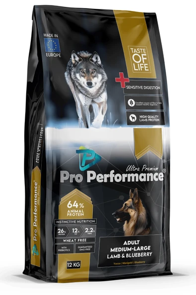 Pro Performance Ultra Premium Adult Medium Ve Large Kuzulu Köpek Maması 12 Kg ürün görseli 1