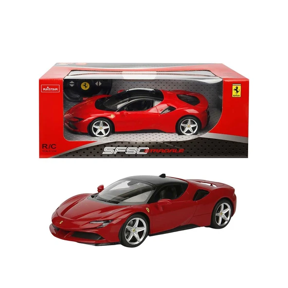 6930751317796 SUNMAN RASTAR KUMANDALI ARABA 97300 FERRARİ SF90 STRADALE F/F R/C 2.4GHZ 1:14 IŞIKLI 6+ ürün görseli 1