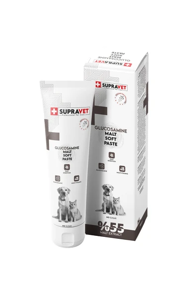 Supravet Glucosamine Kedi ve Köpek Eklem Ve Kas Destekliyici Malt Paste 100 Gr ürün görseli 1