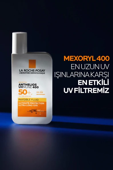 La Roche Posay Anthelios Uvmune 400 Invisible Fluid Tüm Cilt Tipleri için SPF50+ Yüz Güneş Kremi 50 ml - Resim 2