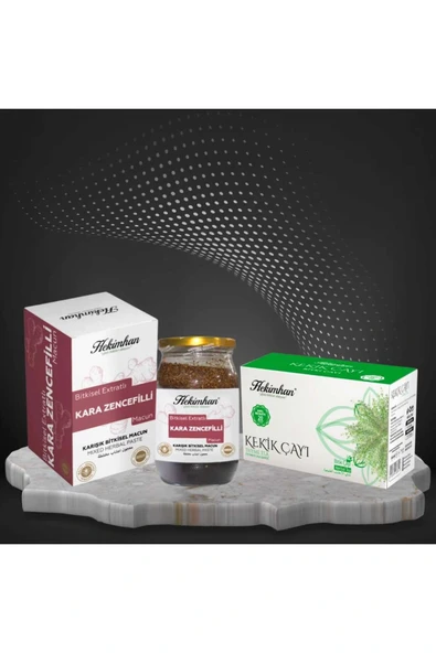 Hekimhan Bitkisel Kara Zencefilli Macun + Kekik Çayı ürün görseli