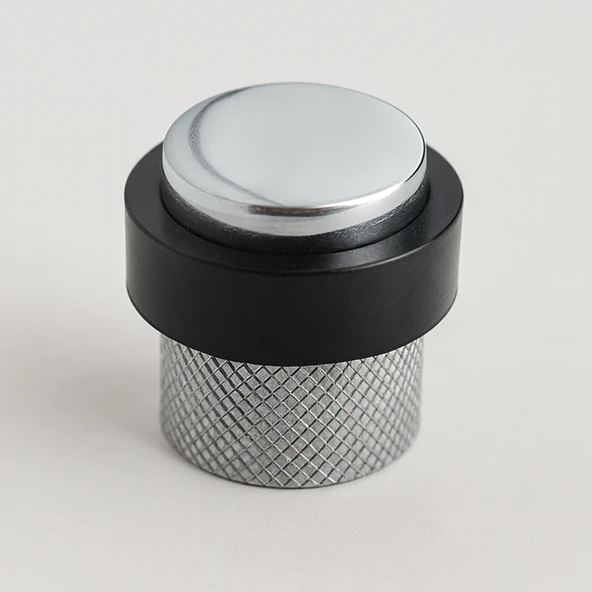 Metal Krom Tırtıklı Kapı Tamponu Kapı Çarpmasını Önleyen Duvar Koruyucu Dayanıklı Kapı Stoperi ürün görseli