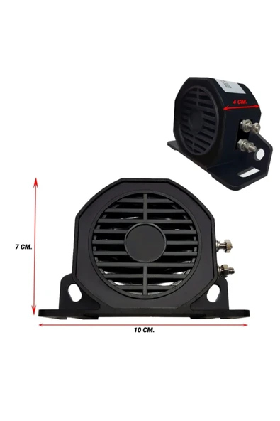 ASTRALED Geri Vites Sireni Kornası Yüksek Güçlü Ses Suya ve Çamura Dayanıklı 12v-24v - Resim 2