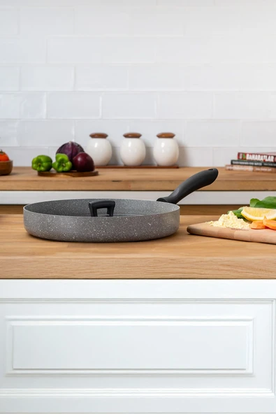 Rosa Granit Balık Tavası 30 cm - Resim 3