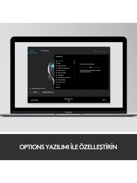Logitech M500S 4.000 DPI Gelişmiş USB Kablolu Mouse - Siyah - Resim 6