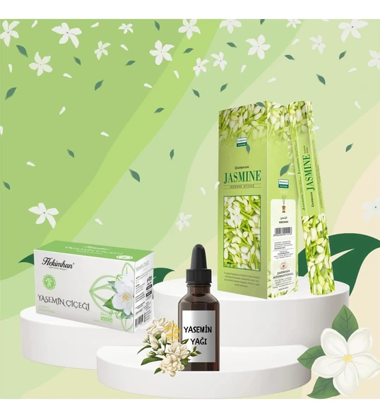 Yasemin Çayı 20 li + Yağı 20 ml + Tütsü 20 çubuk ürün görseli 1
