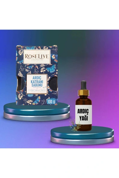 Roselive Ardıç Katranı Sabunu 100 Gr + Ardıç Yağı ( Sağlıklı Saçlar İçin ) ürün görseli