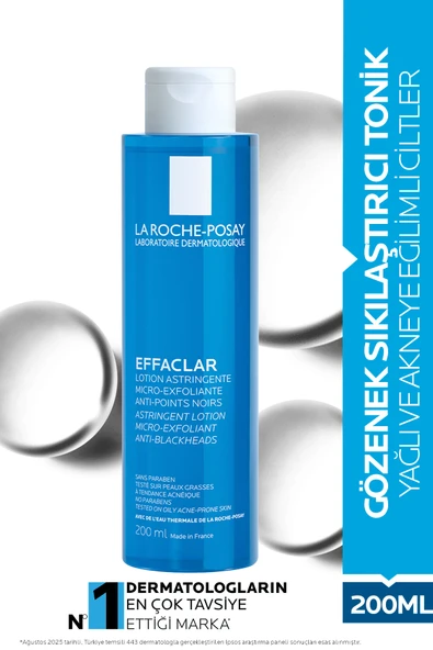 La Roche Posay Effaclar Yağlı ve Akneye Eğilimli Ciltler Salisilik Asit İçeren Gözenek Sıkılaştırıcı Tonik 200 ml ürün görseli