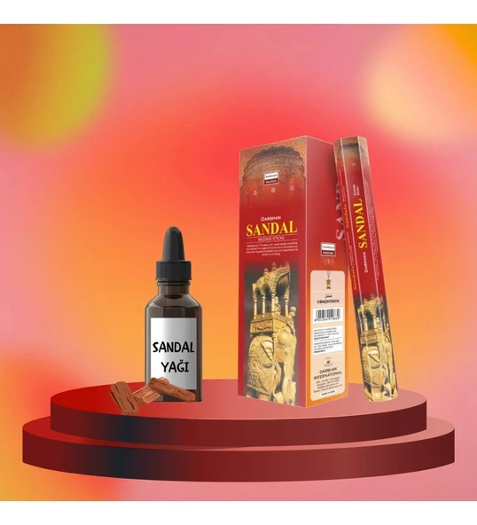 Sandal Ağacı Günün Yorgunluğu Tütsü Seti 20 Çubuk Ve 20 Ml Yağ ürün görseli