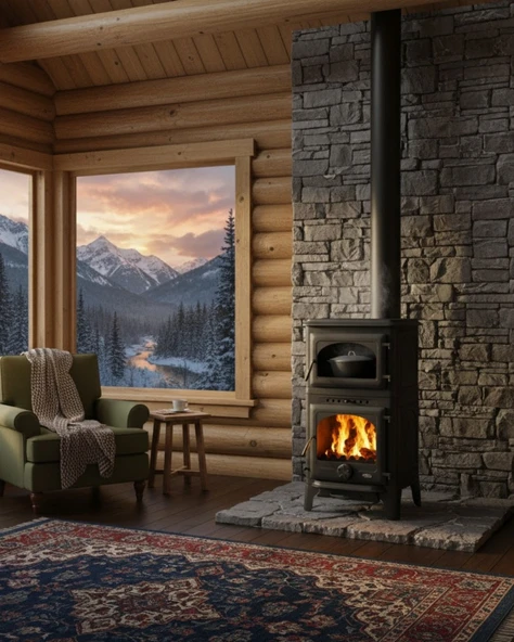 Reyo Stove Danışment Fırınlı Küllüklü Döküm Şömine Soba ürün görseli 1