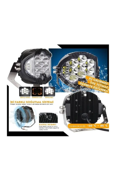 ASTRALED Offroad Projektör Beyaz Led Lamba 7 Inç Baja Stil 1 ADET - Resim 3