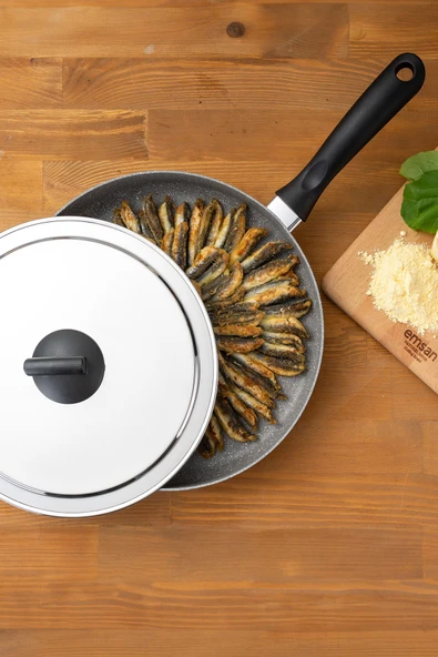 Rosa Granit Balık Tavası 30 cm - Resim 7