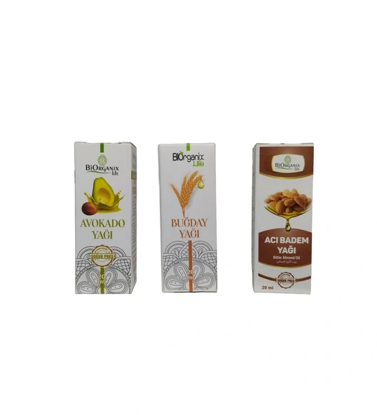 biorganix Avokado+buğday +acıbadem Yağı 3 Adet ürün görseli