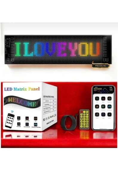 ASTRALED Matrix Şeytan Göz Kayar Led Panel Tabela Uzaktan Kumandalı Telefon Üzerinden Kontrol - Resim 3