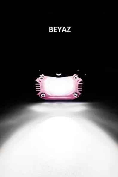 ASTRALED 1 Adet Motosiklet Modlu Lazer Led Sis Farı Çift Renk Beyaz Sarı Ultra Güçlü Sis Farı - Resim 3