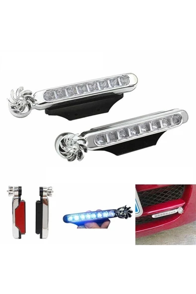 ASTRALED 2 Adet Rüzgar Enerjisi Ile Çalışan Led Far Lambası Beyaz ürün görseli