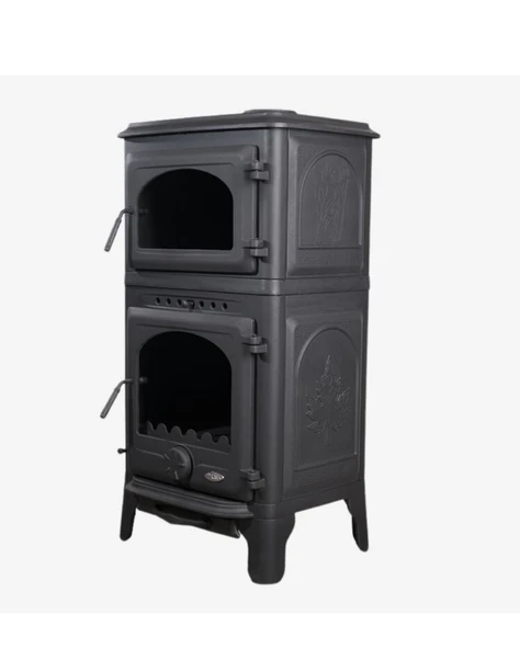 Reyo Stove Danışment Fırınlı Küllüklü Döküm Şömine Soba - Resim 5