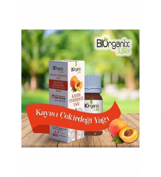 Biorganix Life Organik Kayısı Çekirdeği Yağı Tohumu Yağı 20 Ml Şişede ürün görseli
