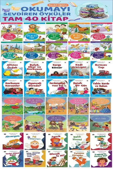 1.Sınıf Okumayı Sevdiren En Beğenilen Öğretmen Tavsiyeli 40 lu Hikaye Seti (16 sayfa) ürün görseli 1