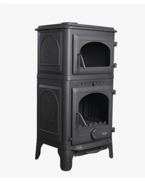 Reyo Stove Danışment Fırınlı Küllüklü Döküm Şömine Soba - Resim 3
