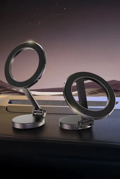 ASTRALED Magsafe Mıknatıslı Manyetik Stand Araç Içi Telefon Tutucu (WİRELESS ŞARJ YAPMAZ) Siyah ürün görseli