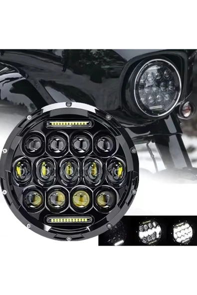 ASTRALED 7 Inç H4 Soketli Kısa-Uzun ve Gündüz Ledi Özellikli Off Road, Motosiklet Ledi (1 Adet) ürün görseli