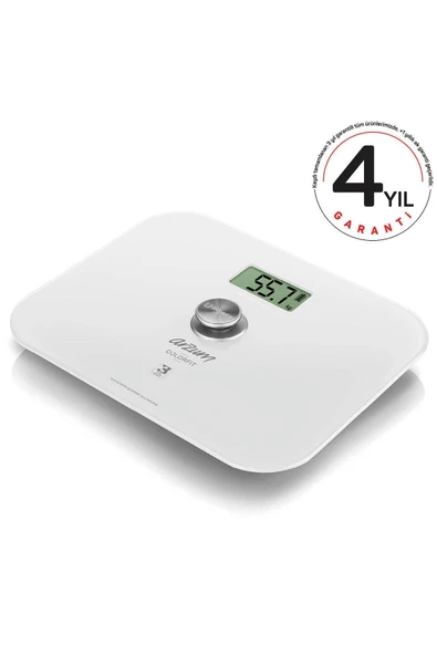 Ar5034 Colorfit Çevre Dostu Beyaz Cam Dijital Baskül ürün görseli