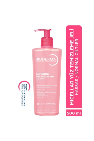 Bioderma Sensibio Gel Moussant 500ml ürün görseli