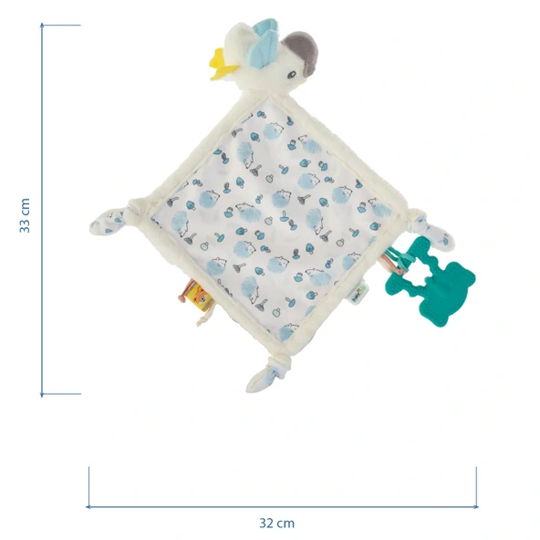 Babyjem 926 Birdy Diş Kaşıyıcılı + Silikon Emzik Hediyeli Uyku Arkadaşım Mavi  - Resim 8