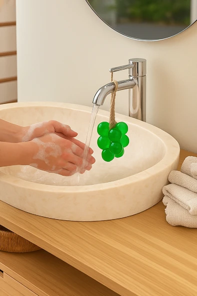 Üzüm Demeti Doğal Sabun – El Yapımı, Kokulu, 11’li - ZTSABUN  Yeşil ürün görseli 1