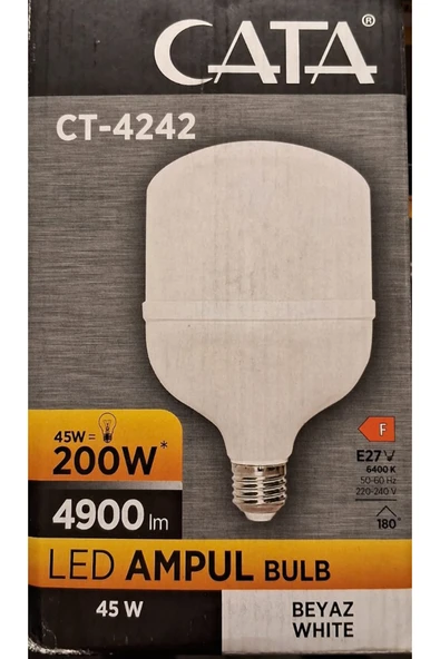 Cata Ct-4242 45w E27 6400k Beyaz Led Ampul ürün görseli 1