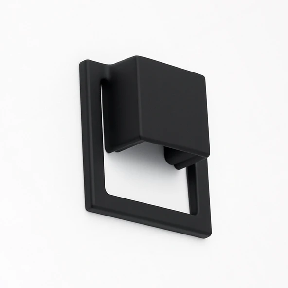 Marko Siyah Metal Gömme Tarz Mobilya Kulp 32 mm Modern Dekoratif Dolap ve Çekmece Kulbu Dayanıklı - Resim 6