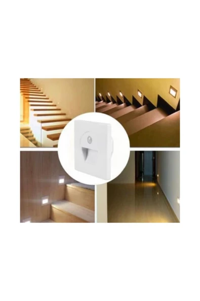 Cata Sensörlü Koridor Aydınlatması Beyaz Gövde Fotoselli Gunışığı Işık CT-5170-G - Resim 2