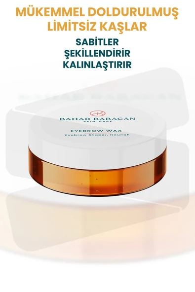 Bahar Babacan Kalıntı Bırakmayan Özel Dokulu Hacim Veren Kaş Sabitleyici Ve Şekillendirici Wax 50ml - Resim 2