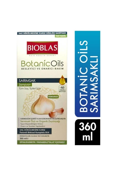 Bıoblas Botanıc Oıls Sarımsak Özlü Şampuan 360 ml ürün görseli 1