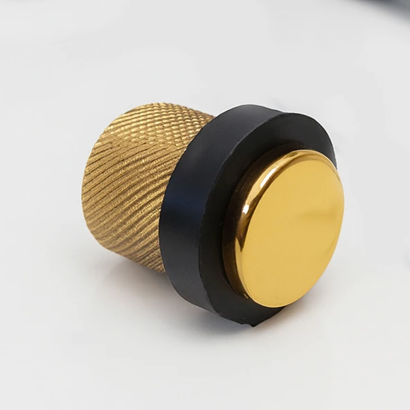 Tırtıklı Titanyum Kapı Tamponu Yüksek Dayanım Çarpma Engelleyici Metal Duvar Koruma Stoperi - Resim 2