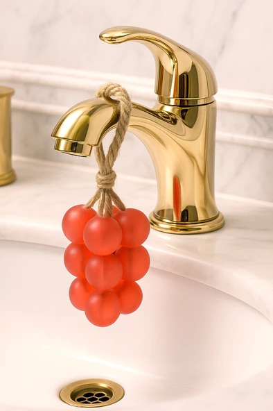 Üzüm Demeti Doğal Sabun – El Yapımı, Kokulu, 11’li - ZTSABUN  Kırmızı - Resim 6