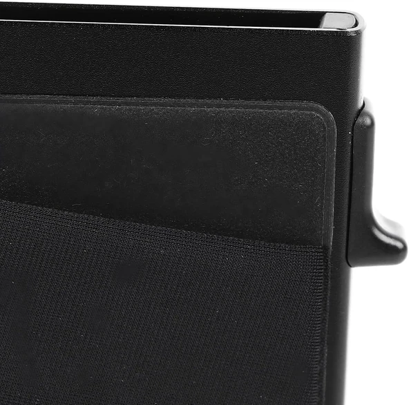 Valkyrie Premium Slim Metal Otomatik Kartlık – RFID Korumalı, Mekanizmalı, 10+ Kart Kapasiteli Siyah - Resim 8