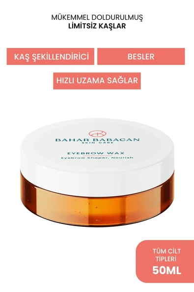 Bahar Babacan Kalıntı Bırakmayan Özel Dokulu Hacim Veren Kaş Sabitleyici Ve Şekillendirici Wax 50ml - Resim 8