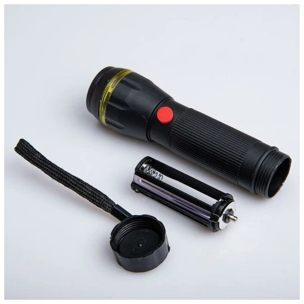 PeakStar PS-7083 Plastik Zoomlu Pilli El Feneri - Resim 2