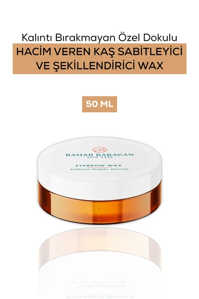 Bahar Babacan Kalıntı Bırakmayan Özel Dokulu Hacim Veren Kaş Sabitleyici Ve Şekillendirici Wax 50ml ürün görseli