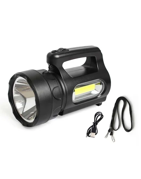 Profesyonel Ultra Güçlü LED El Feneri - Yüksek Performanslı 900 Lümen Aydınlatma - Resim 3