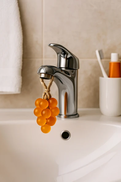 Üzüm Demeti Doğal Sabun – El Yapımı, Kokulu, 11’li - ZTSABUN  TURUNCU - Resim 4