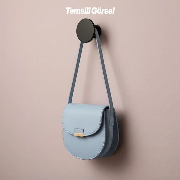 Alex Lüks Askı Mat Siyah Metal Askılık Banyo Mutfak Salon Askısı Şık Tasarım Dayanıklı Kullanım - Resim 3