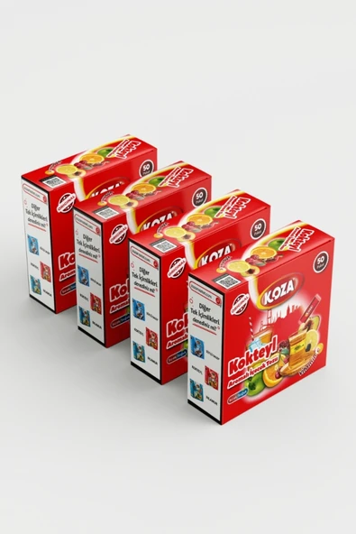 Koza Tek İçimlik Kokteyl Aro. İçecek Tozu (50 Stick) - Resim 4