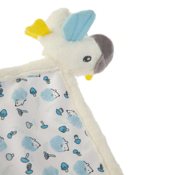 Babyjem 926 Birdy Diş Kaşıyıcılı + Silikon Emzik Hediyeli Uyku Arkadaşım Mavi  - Resim 7