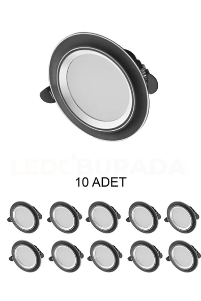 Cata Ct-5258 Zebra Led Armatür 6w 3 Renk 10’lu Paket ürün görseli 1