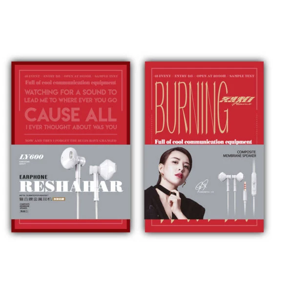 Lapas Kulaklık Kablolu Mikrofonlu 3.5 mm HD Ses LY600 - 6